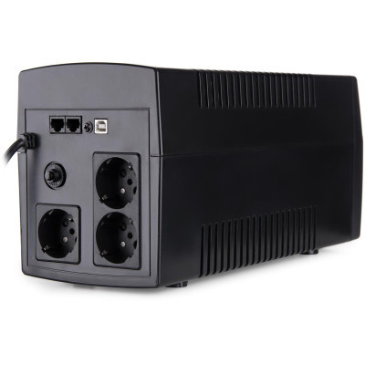 Джерело безперебійного живлення Vinga LED 1500VA plastic case with USB (VPE-1500PU) фото №4
