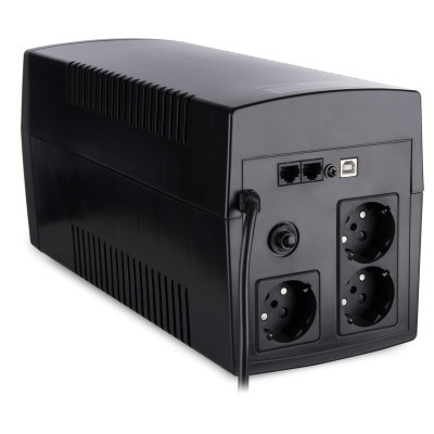 Джерело безперебійного живлення Vinga LED 1500VA plastic case with USB (VPE-1500PU) фото №5