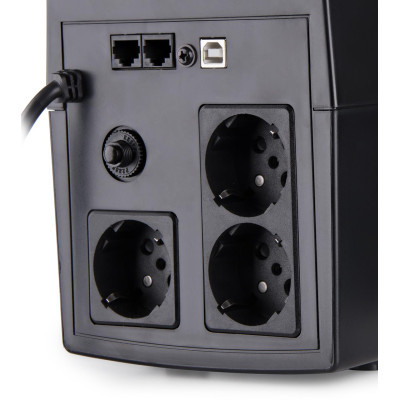 Джерело безперебійного живлення Vinga LED 1500VA plastic case with USB (VPE-1500PU) фото №8