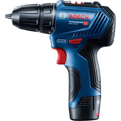 Шуруповерт Bosch 0.601.9G9.001 GSR 12V-30,12V, 2*2 Ач, 18/30 Нм, 420/1600 об/хв, 0.89 кг, кейс, ЗУ, приналеж фото №2