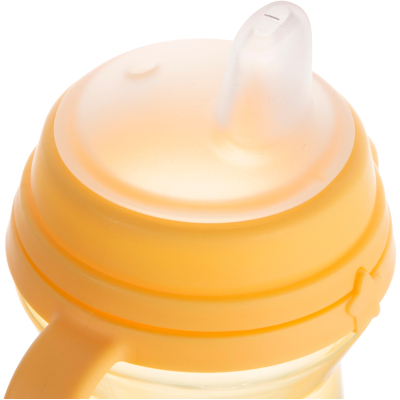 Пляшечка для годування Canpol babies Поильник-непроливайка  с силиконовым носиком FirstCup 250 мл Желтая (56/615_yel) фото №3