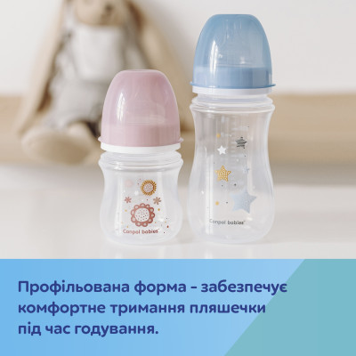 Пляшечка для годування Canpol babies Бутылочка для кормления  EasyStart Newborn baby с широким отверстием 240 мл (35/217_pin) фото №6