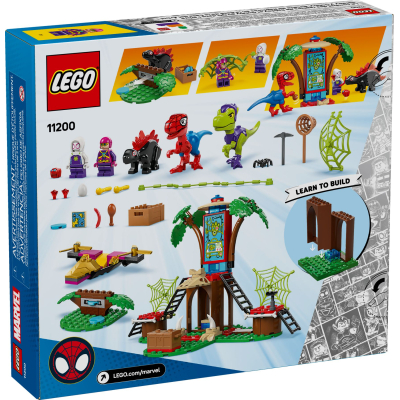 Конструктор Lego Spidey Битва Павука та раптора Гоббі у штаб-будинку на дереві (11200) фото №9