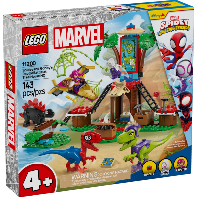 Конструктор Lego Spidey Битва Павука та раптора Гоббі у штаб-будинку на дереві (11200)