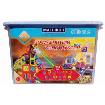 Конструктор Магнікон Конструктор  218 деталей Plastic box (MK-218) фото №2