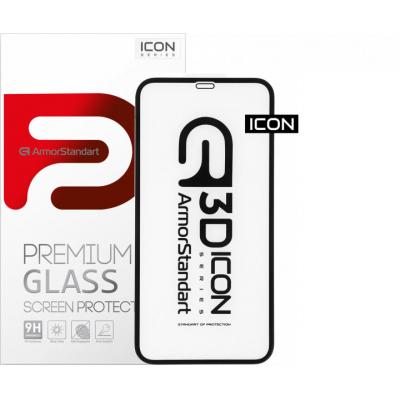 Захисне скло Armorstandart Icon 3D Apple iPhone 12 Pro Max Black (ARM57194)