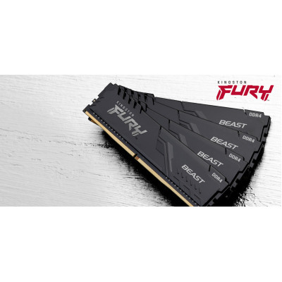 Модуль пам'яті для комп'ютера  DDR4 16GB 3600 MHz Fury Beast Black  (KF436C18BB/16) фото №5