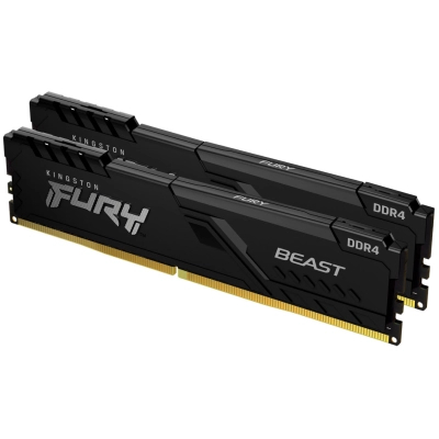 Модуль пам'яті для комп'ютера  DDR4 32GB (2x16GB) 3600 MHz Fury Beast Black  (KF436C18BBK2/32)