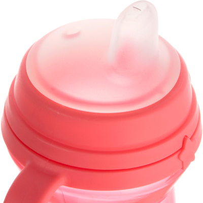 Пляшечка для годування Canpol babies Поильник-непроливайка  с силиконовым носиком FirstCup 250 мл Розовая (56/615_pin) фото №3