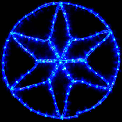 Гирлянда Delux Motif flash Star 60 х 60 см синій P44 EN (90012984)