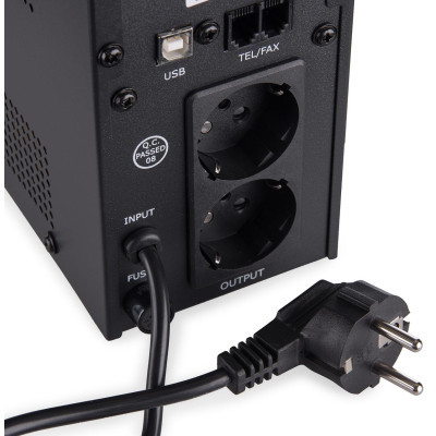 Джерело безперебійного живлення Vinga LED 600VA metal case with USB (VPE-600MU) фото №10