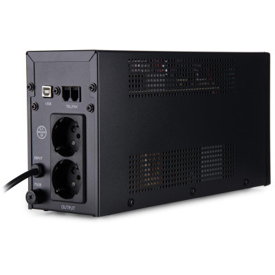 Джерело безперебійного живлення Vinga LED 600VA metal case with USB (VPE-600MU) фото №4