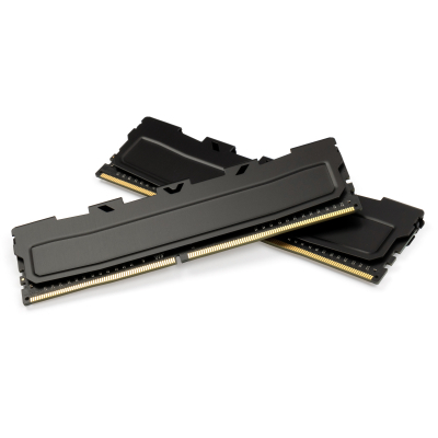 Модуль пам'яті для комп'ютера Exceleram DDR4 16GB (2x8GB) 3200 MHz Kudos Black  (EKBLACK4163216AD) фото №2