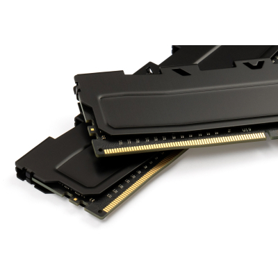 Модуль пам'яті для комп'ютера Exceleram DDR4 16GB (2x8GB) 3200 MHz Kudos Black  (EKBLACK4163216AD) фото №3