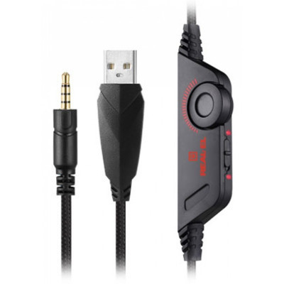 Навушники REAL-EL GDX-7650 Black-Red фото №9