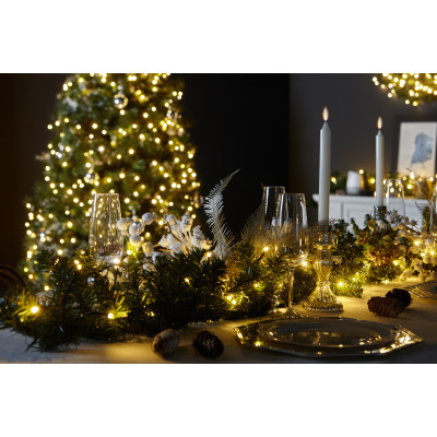 Гирлянда Twinkly Smart LED Strings AWW 400, BT   WiFi, Gen II, IP44, кабель ч (TWS400GOP-BEU) фото №11