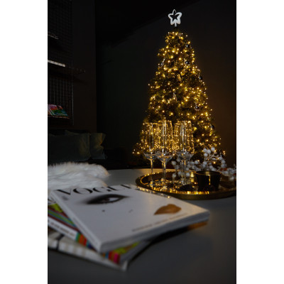 Гирлянда Twinkly Smart LED Strings AWW 400, BT   WiFi, Gen II, IP44, кабель ч (TWS400GOP-BEU) фото №12