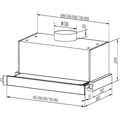 Вытяжки Faber TLSC X A60 2LS фото №11
