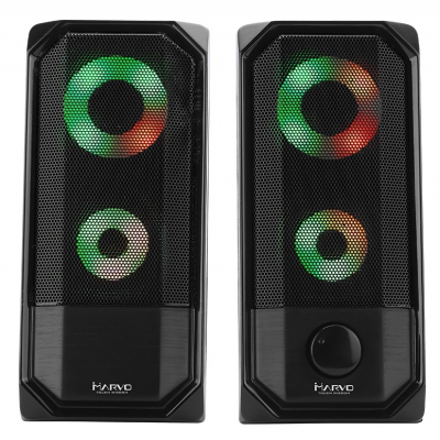 Акустична система Marvo SG-265 Multi-LED USB Black фото №4
