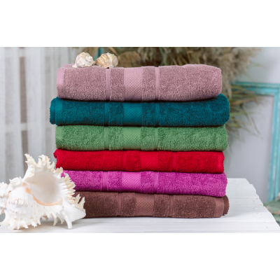 Рушник MirSon набор банный №5023 SoftNes Darkness 50x90 см 6 шт (2200003181005)