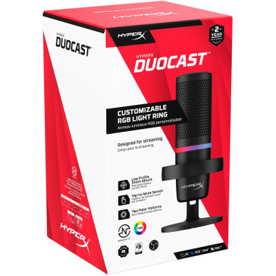 Микрофон HyperX DuoCast Black (4P5E2AA) фото №8