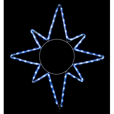 Гирлянда Delux Motif flash Star 65 х 75 см білий IP44 EN (90012985)
