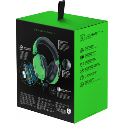 Наушники Razer Blackshark V2 X Green (RZ04-03240600-R3M1) фото №6