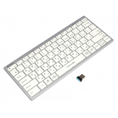 Клавіатура A4Tech FBX51C Wireless/Bluetooth White (FBX51C White) фото №4