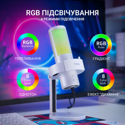 Микрофон Fifine A9W USB White (A9W) фото №5
