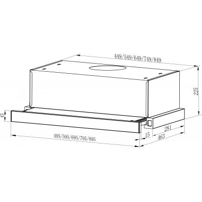 Витяжки Interline SLIM X/S A/60/2/T фото №2