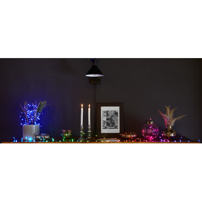 Гирлянда Twinkly Smart LED Strings RGB 250, BT   WiFi, Gen II, IP44 кабель че (TWS250STP-BEU) фото №10