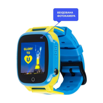 Smart годинник AmiGo GO008 GLORY GPS WIFI Blue-Yellow (976267) фото №4