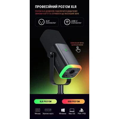 Микрофон Fifine AM8 USB Black (AM8) фото №6