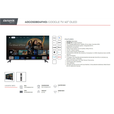 Телевизор AIWA 40GO50804FHD фото №7