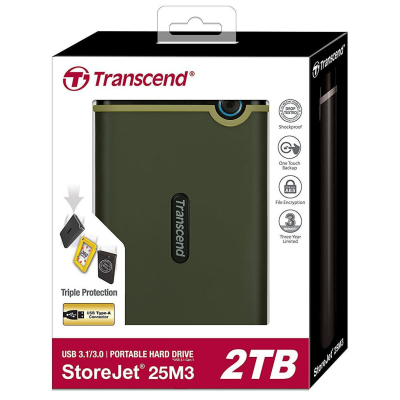 Внешний жесткий диск Transcend 2.5" 2TB  (TS2TSJ25M3G) фото №5