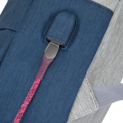 Сумка для ноутбука Riva Case 7562 Grey/Dark Blue фото №9