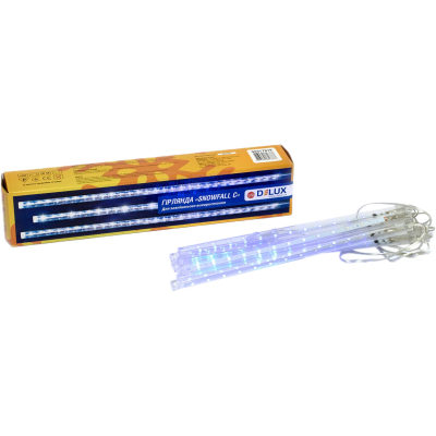 Гирлянда Delux Snowfall C 192LED 8х0.3 м IP44 EN Синя/Прозора (90017978)