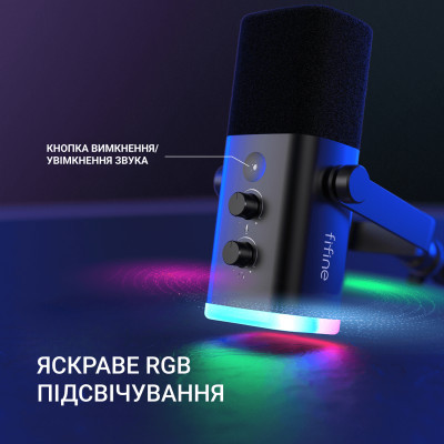 Мікрофон Fifine TAM8 USB Black (TAM8) фото №3