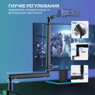 Мікрофон Fifine TAM8 USB Black (TAM8) фото №4