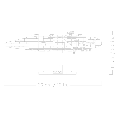 Конструктор Lego Star Wars Зоряний крейсер Дім один (75405) фото №5