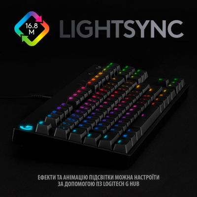 Клавіатура Logitech G PRO Mechanical Gaming USB UA Black (920-009392) фото №5
