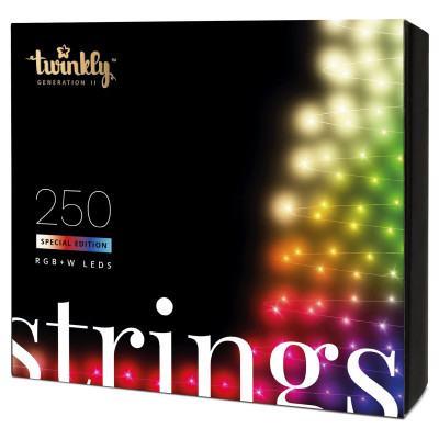 Гірлянда Twinkly Smart LED Strings RGBW 250, BT   WiFi, Gen II, IP44, кабель (TWS250SPP-TEU)