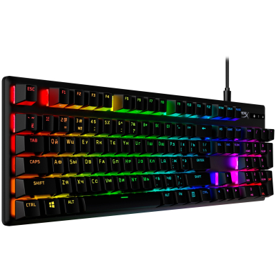 Клавіатура HyperX Alloy Origins Red USB RGB PBT ENG/RU (639N3AA) фото №2