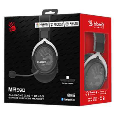 Наушники A4Tech BLOODY MR590 SPORT BLACK фото №9