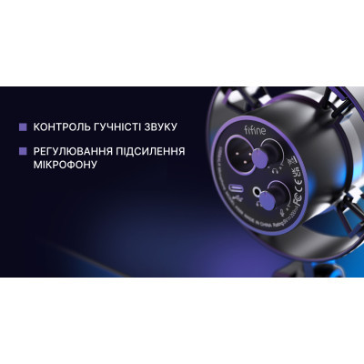 Микрофон Fifine K688 USB Black (K688) фото №5