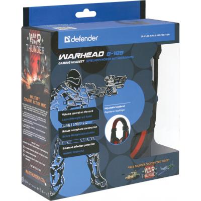 Навушники Defender Warhead G-185 Black-Red (64106) фото №5
