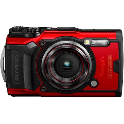 Цифровая фотокамера Olympus TG-6 Red (Waterproof - 15m; GPS; 4K; Wi-Fi) (V104210RE000)