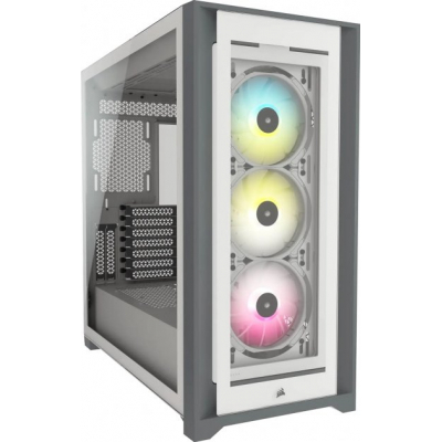 Корпус CORSAIR iCUE 5000X RGB Tempered Glass White (CC-9011213-WW)