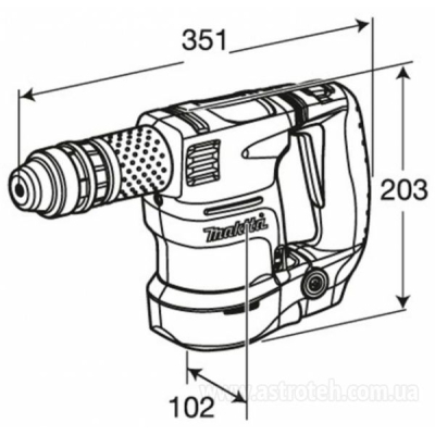 Відбійний молоток Makita HK1820 фото №2