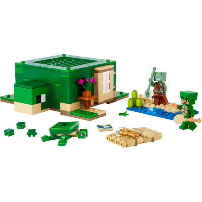 Конструктор Lego Minecraft Пляжний будинок у формі черепахи 234 деталей (21254) фото №2